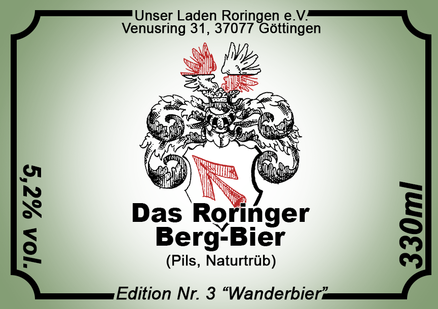 Etikett Edition Nr. 3 „Wanderbier“, Pils, 5,2 % vol.