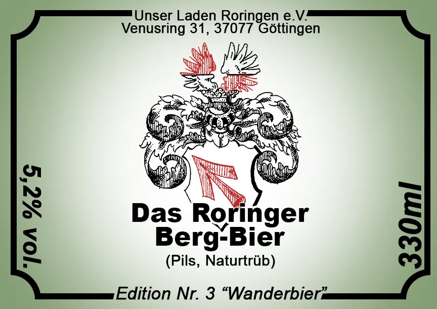 Etikett Edition Nr. 3 „Wanderbier“, Pils, 5,2 % vol.