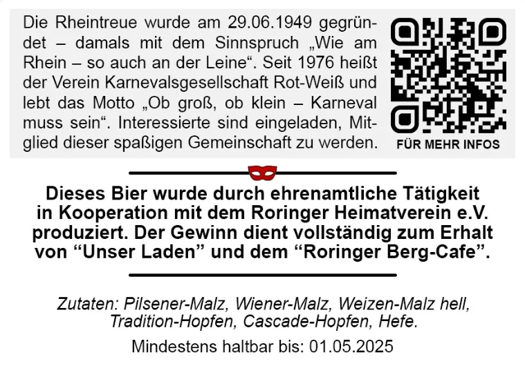 Rückseiten-Etikett Edition Nr. 10 zur Rheintreue
